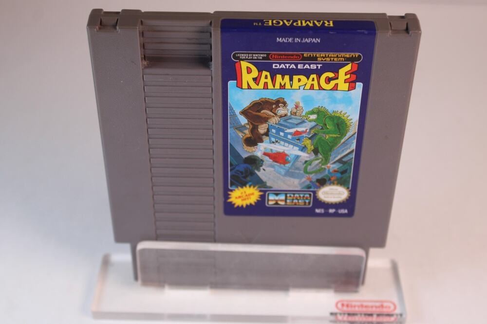 Rampage (Nintendo Entertainment System, 1988) Game Cart Only, Tested/Works